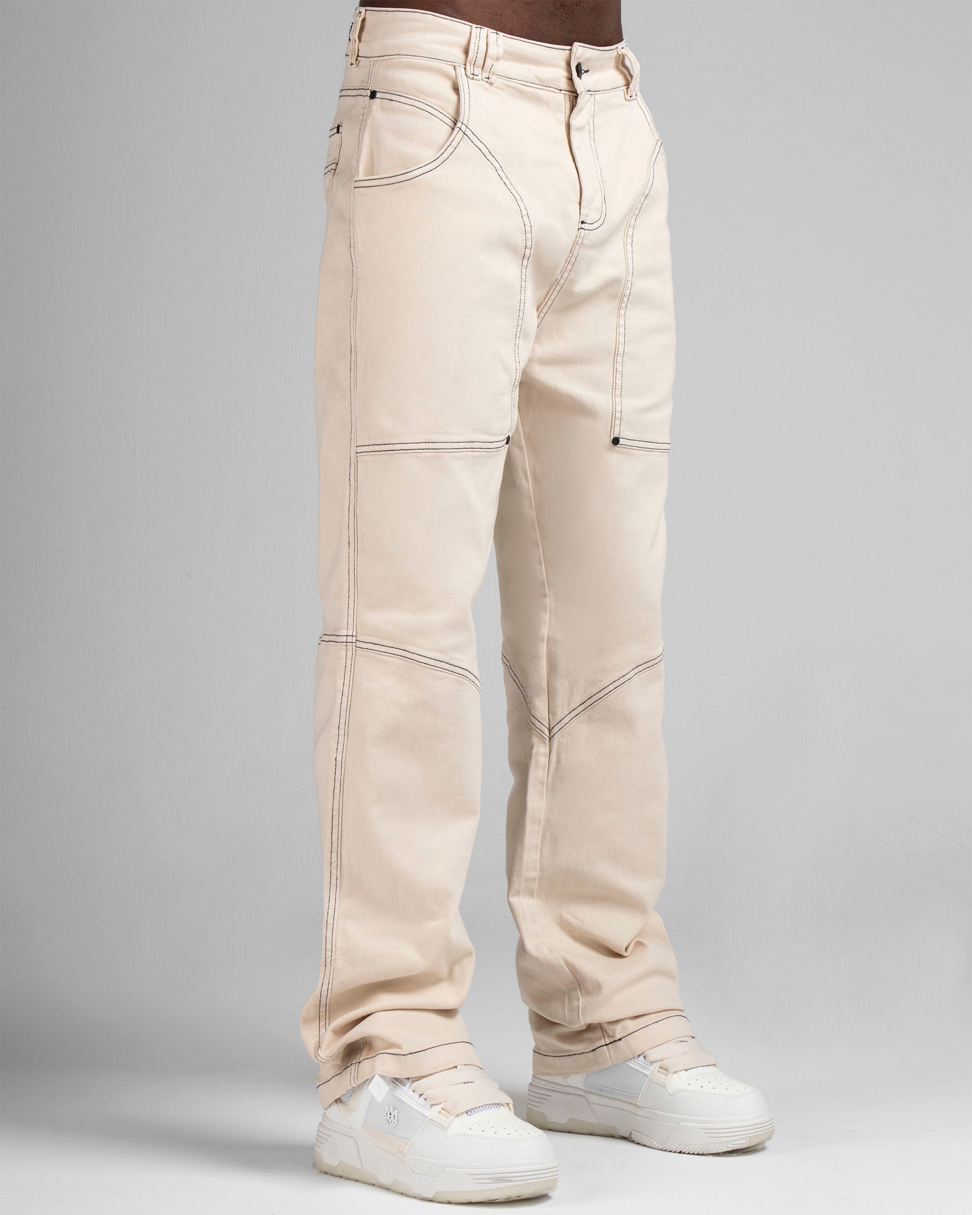 Denim Pant Beige Cortes