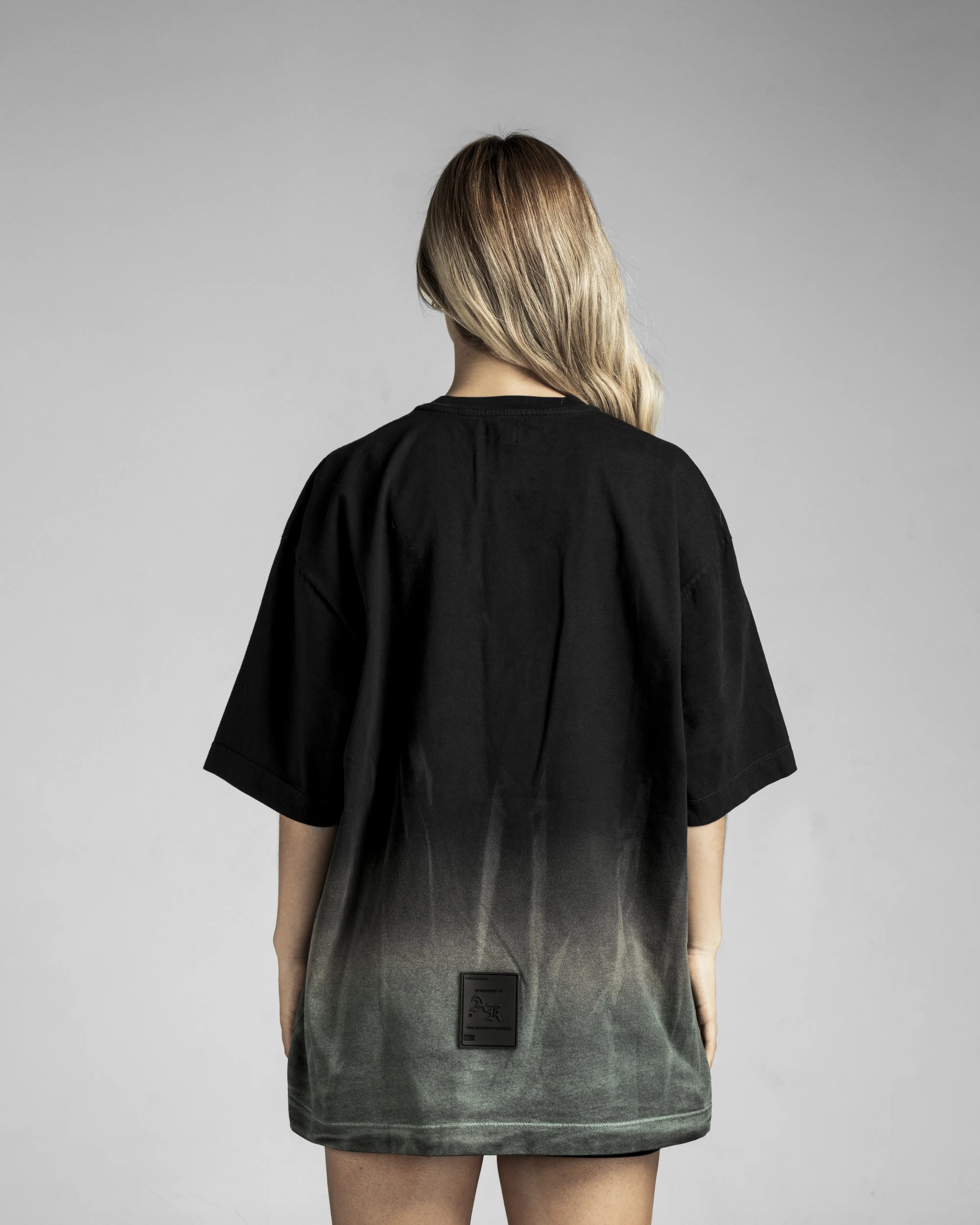 Washed Tshirt Negra Difuminado