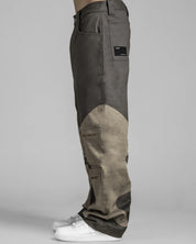 Pantalon Cargo Gris-Caqui