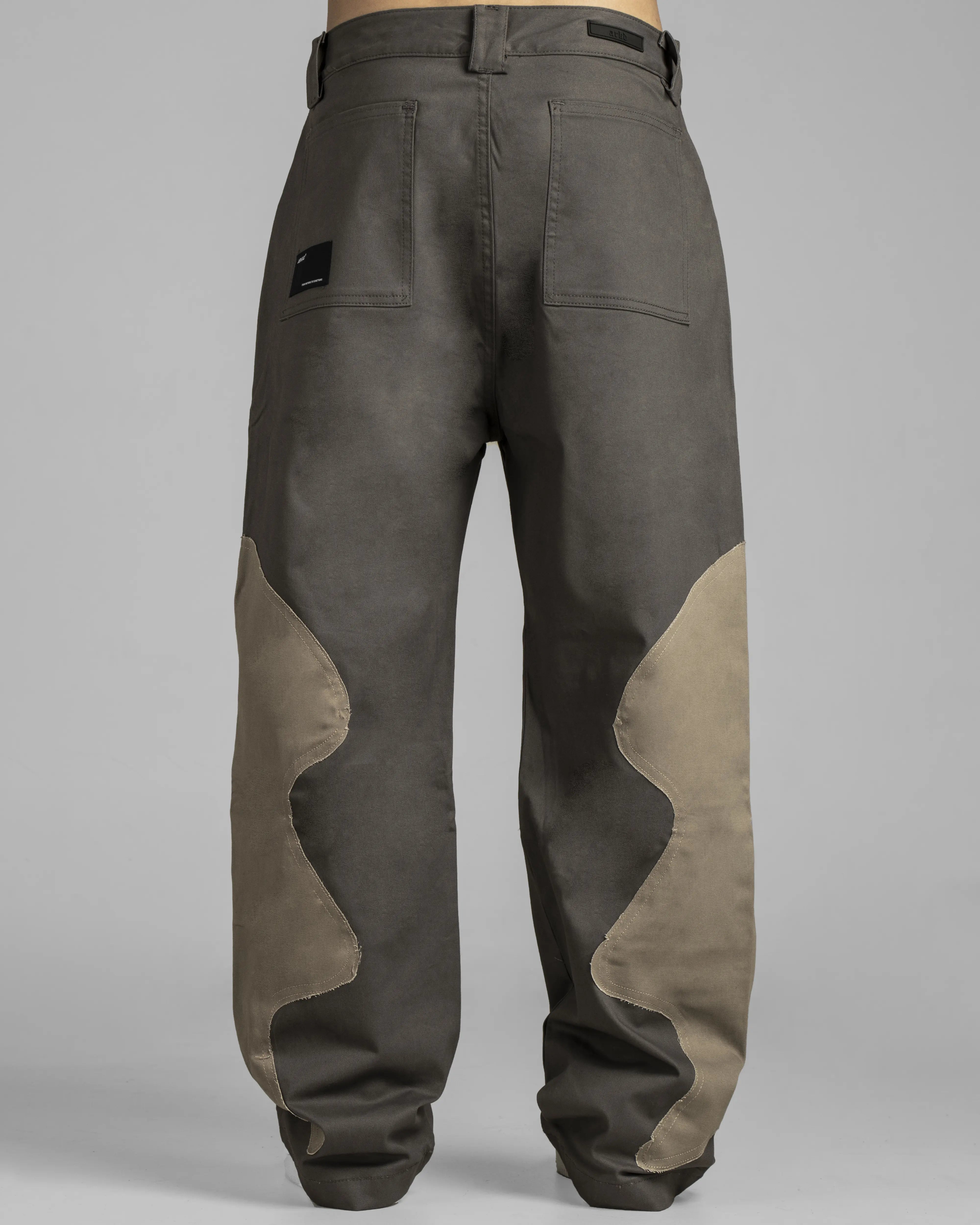 Pantalón Cargo Gris-Caqui