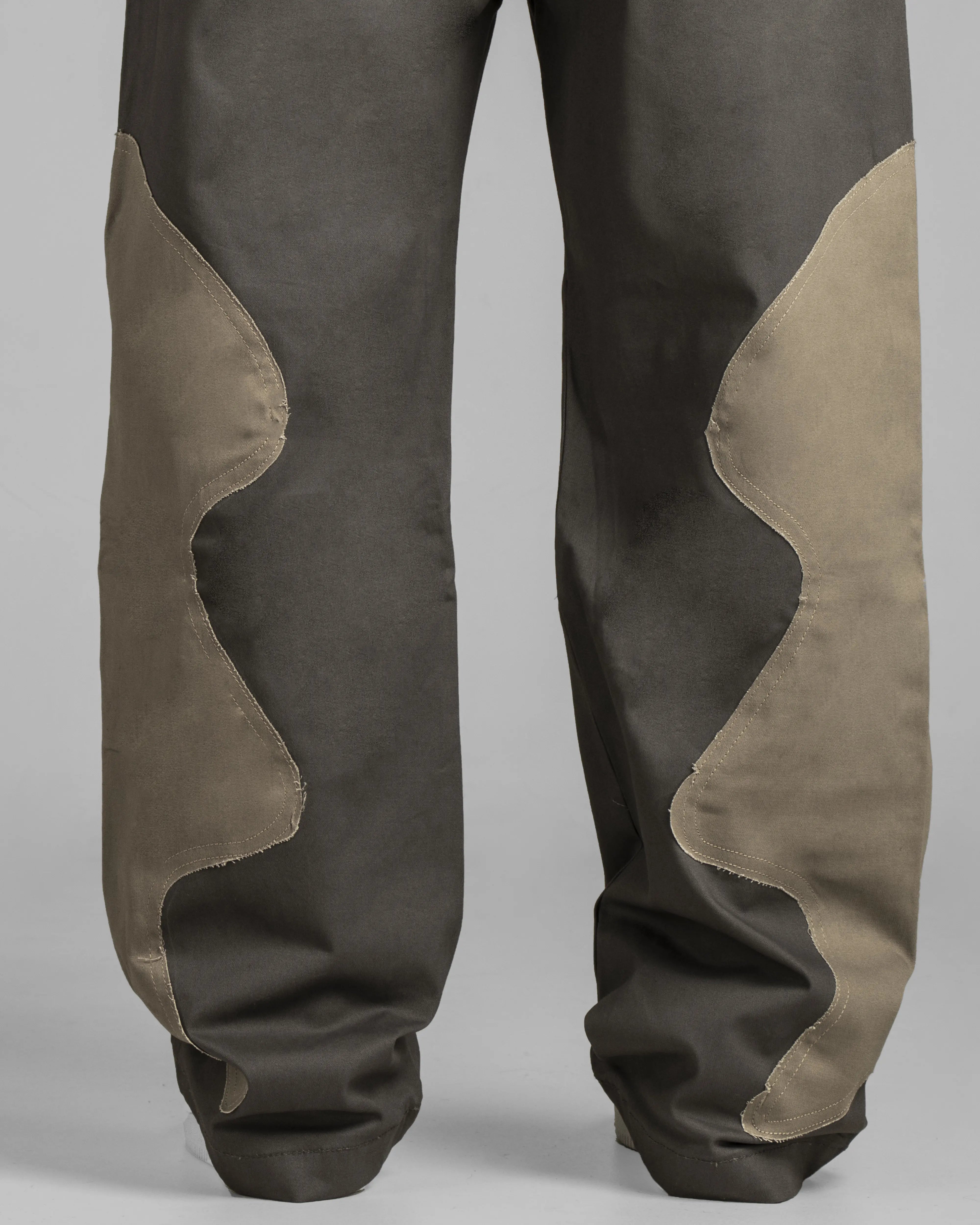 Pantalon Cargo Gris-Caqui