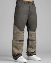 Pantalón Cargo Gris-Caqui