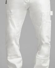 Pantalón Cargo Denim Blanco