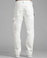 Pantalón Cargo Denim Blanco