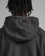 Hoodie Gris Oscuro Washed