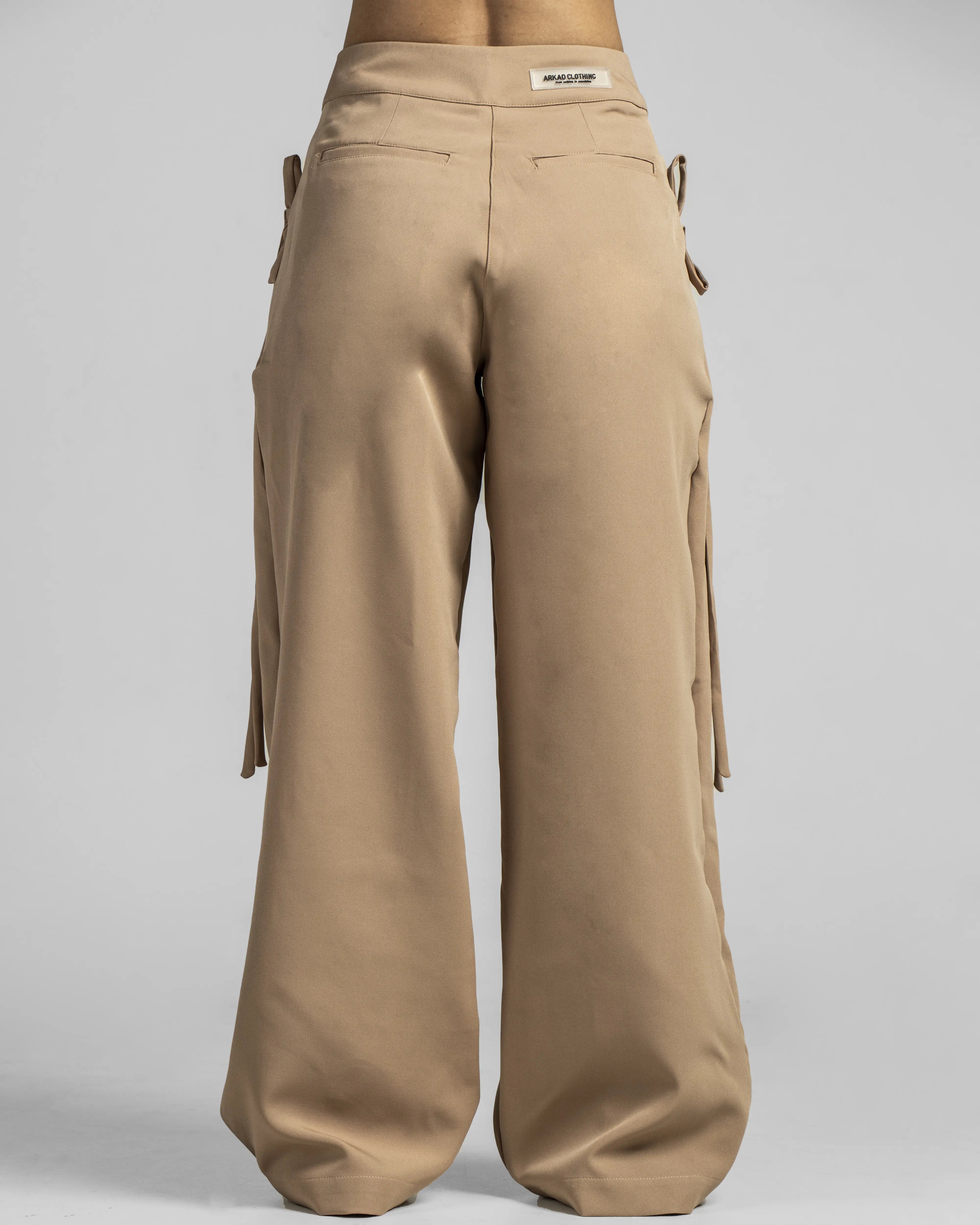 Tailored Pant Mujer - Caqui