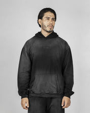 Hoodie Washed - Negro