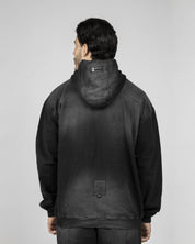 Hoodie Washed - Negro