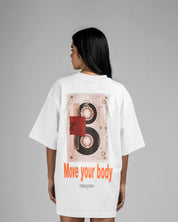 Tshirt Blanca Cassette Move Your Body