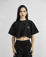 Crop Tshirt - Negra