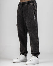 Sweatpant Acid Wash Negra