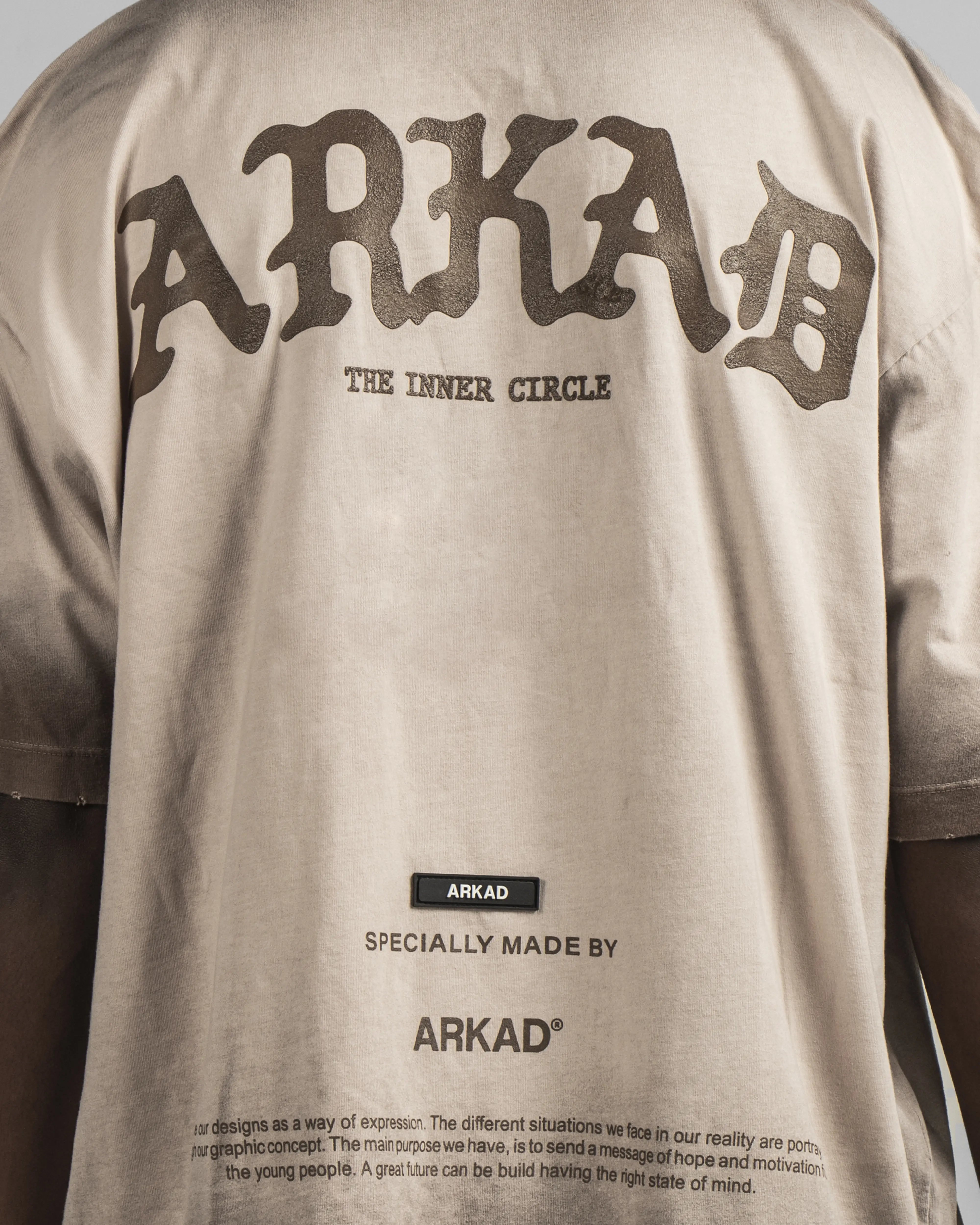 Washed Tshirt Arkad - Cafe